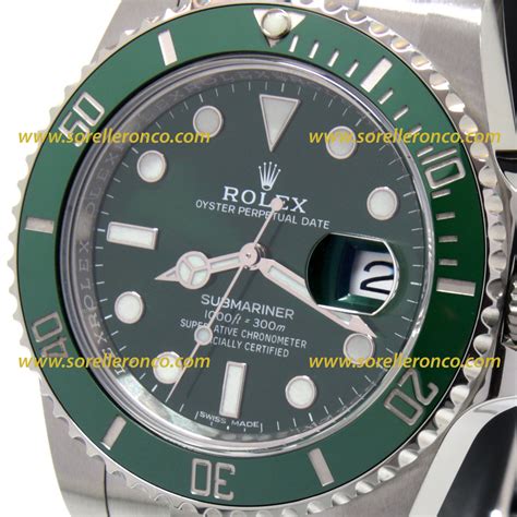 rolex submariner usato verde|rolex submariner verde.